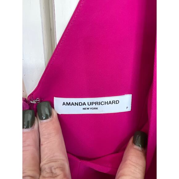 Amanda Uprichard size P / XS dark pink midi dress - Picture 3 of 6